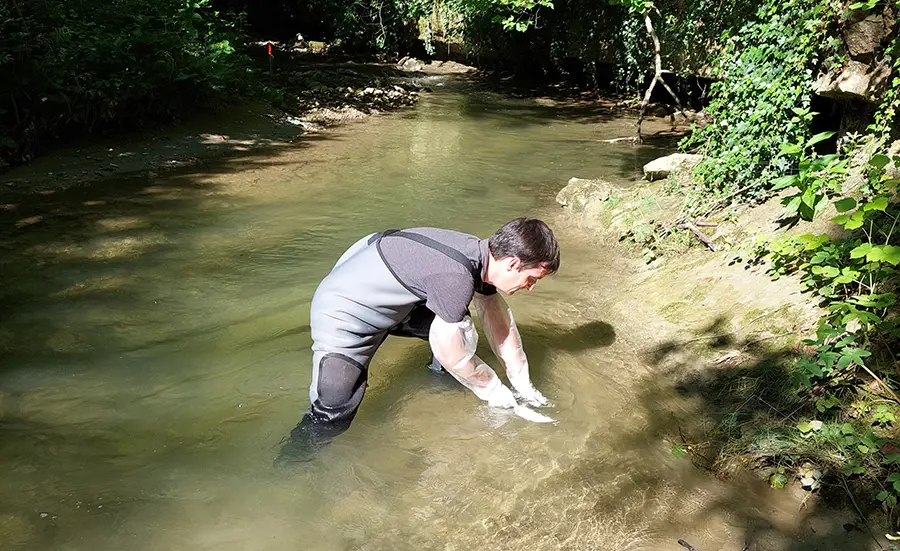 Überwachung der Wasserqualität der Chamberonne